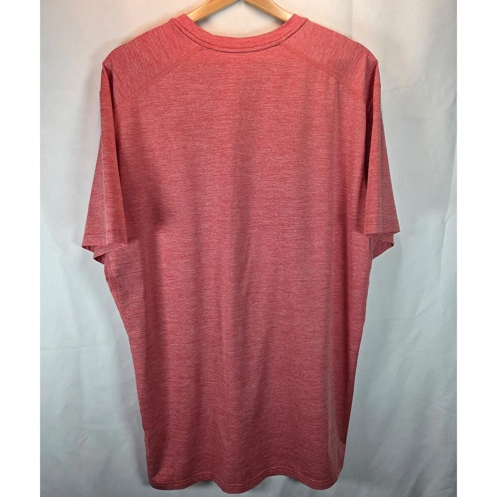 Nike Dri-FIT Moisture Wicking Men's 2X Athletic‎ Red Heathered T-Shirt